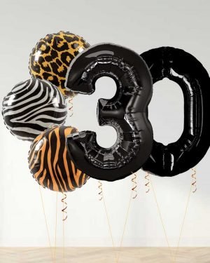 букет из воздушных шаров на день рождения дикого сафари