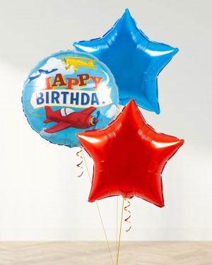 Airplane Birthday Balloon Set