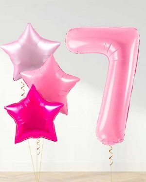 pastel-pink-number-and-stars-balloon-bunch