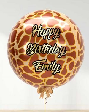 Giraffe Personalized Balloon