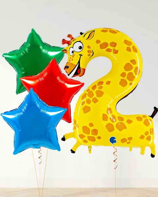 numbered balloons in the shape of an animal 2