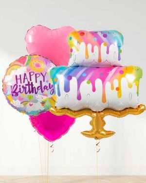 Set balonku ruzove narozeniny